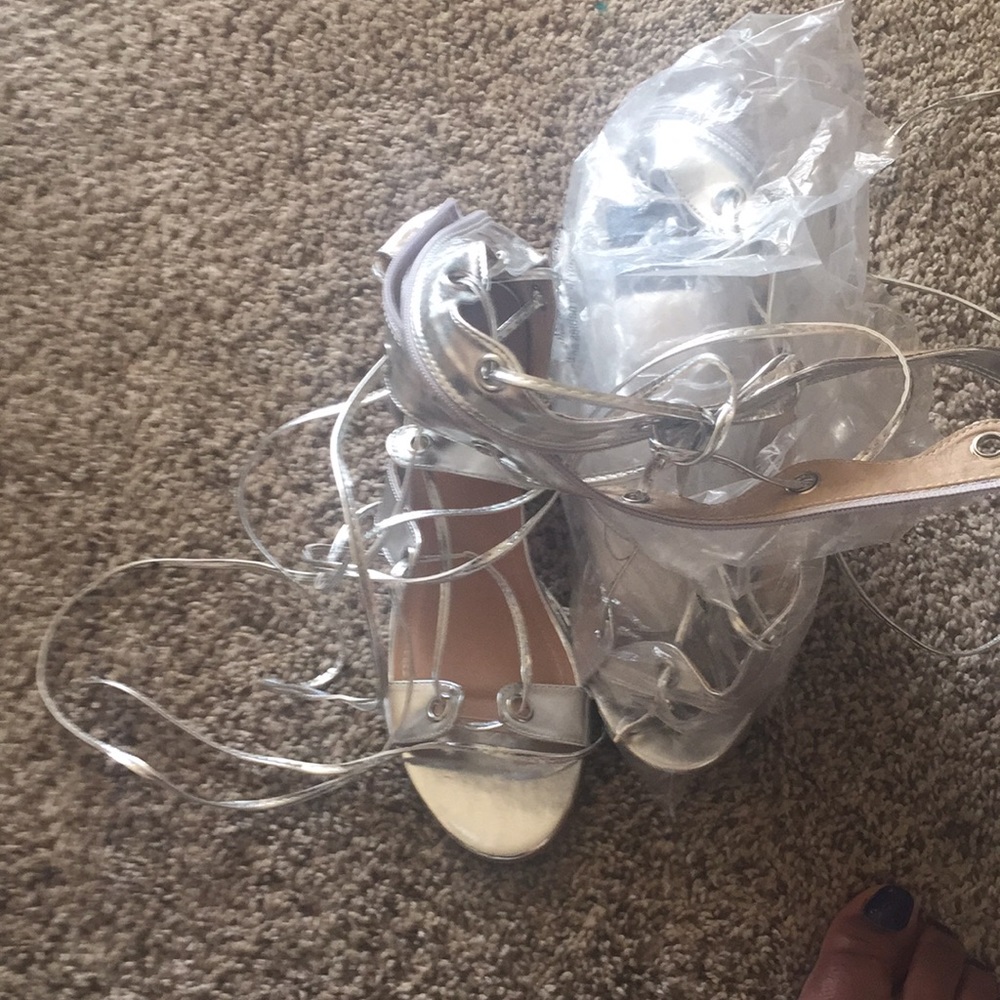 Lace up sandals